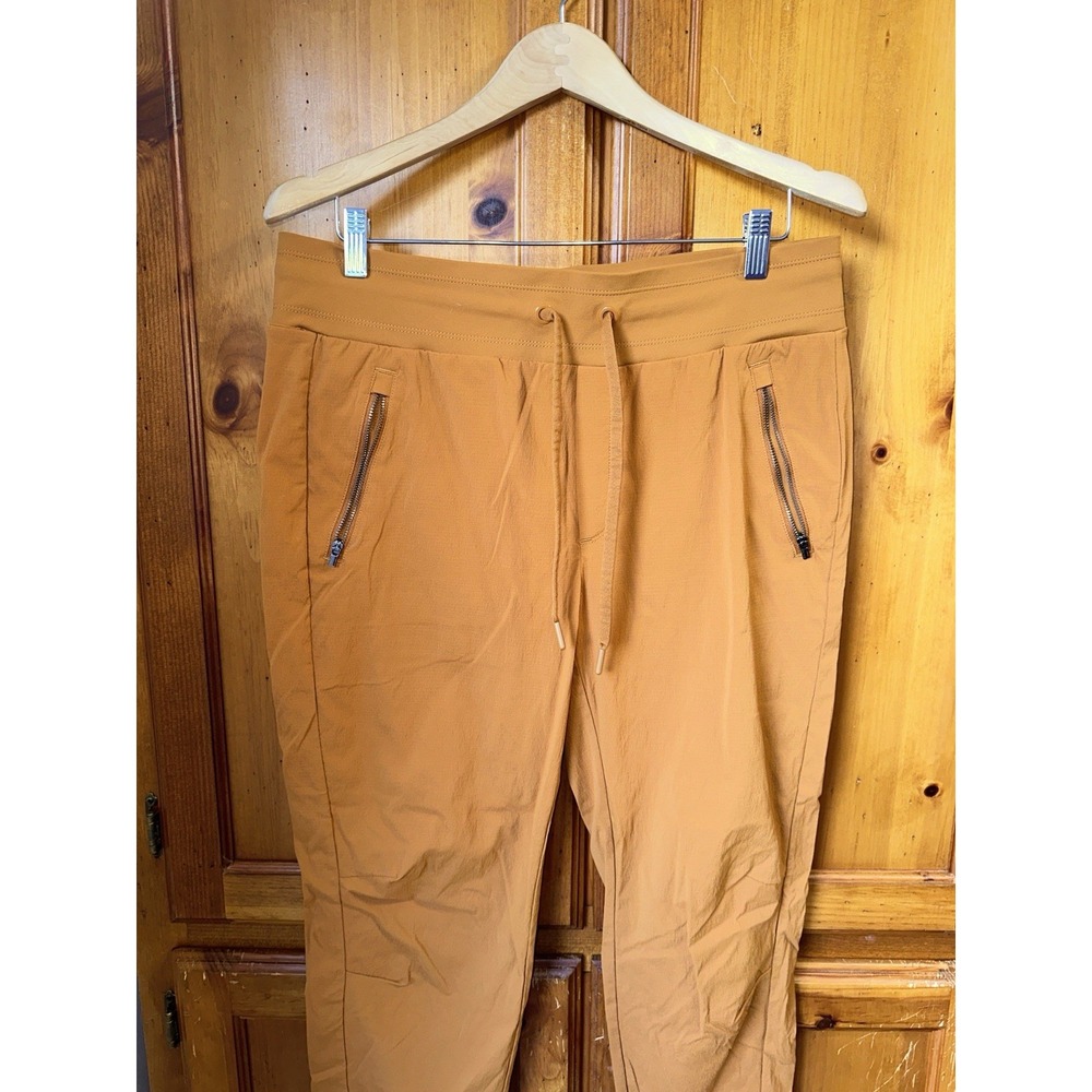 Athleta Trekkie North Joggers Women's 12 Hiking Yellow High Rise Pants 405726 - Picture 2 of 11
